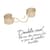 Наручники Bijoux Indiscrets Desir Metallique Handcuffs - Gold, металлические, стильные браслеты