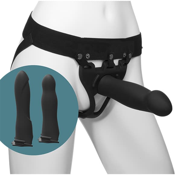 Набор для страпона Doc Johnson Body Extensions - BE Ready - Black (мятая упаковка!!!)