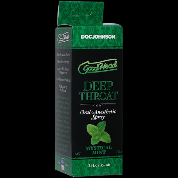 Спрей для минета Doc Johnson GoodHead DeepThroat Spray – Mystical Mint 59 мл (мятая упаковка!!!)