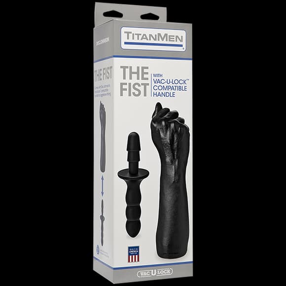 Кулак для фистинга Doc Johnson Titanmen The Fist with Vac-U-Lock Compatible Handle, диаметр 7,6см