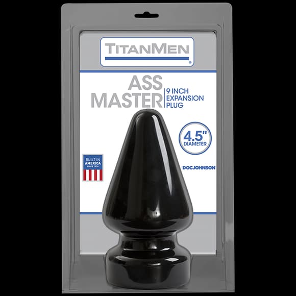 Пробка для фистинга Doc Johnson Titanmen Tools – Butt Plug – 4.5 Inch Ass Master, диаметр 11,7 см
