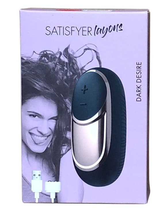Потужний вібратор Satisfyer Lay-On - Dark Desire, водонепроникний, 10 режимів роботи