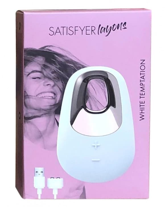 Потужний вібратор Satisfyer Lay-On - White Temptation, водонепроникний
