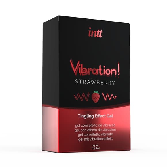 Рідкий вібратор Intt Vibration Strawberry (15 мл) (надірване паковання!!!)