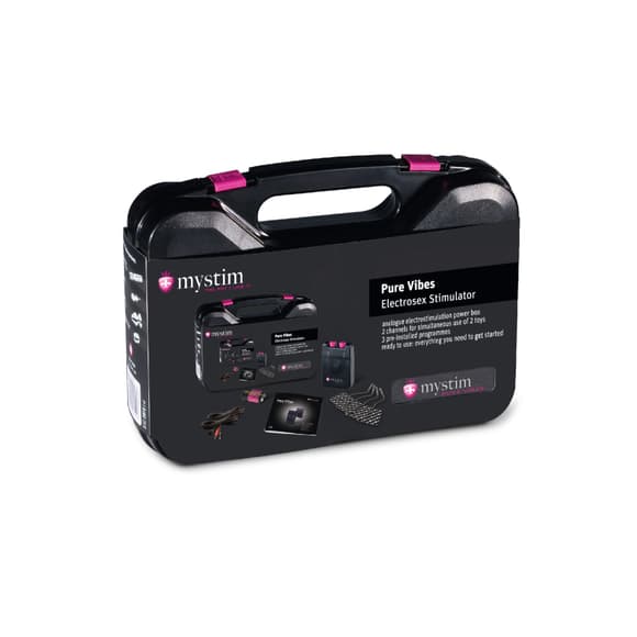 Електростимулятор Mystim Pure Vibes, 2 канали, 3 програми, механічні перемикачі