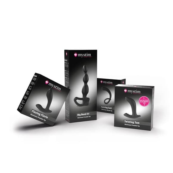 Массажер простаты Mystim Twisting Tom с моделированием формы для электростимулятора, диаметр 3,7 см