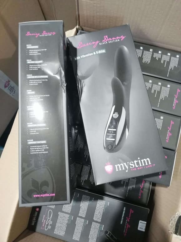 Вібратор-кролик з електростимуляцією Mystim Daring Danny eStim Black (м'ята упаковка)