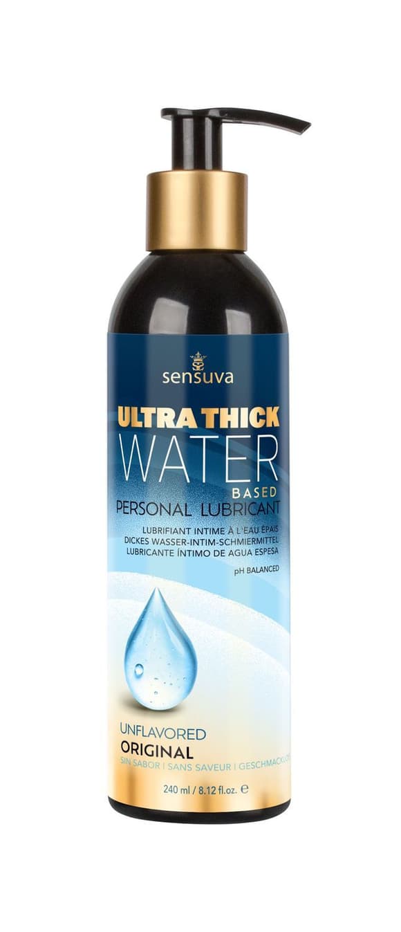 Густа змазка Sensuva Ultra-Thick Water-Based (240 мл) на водній основі, без гліцерину та парабенів