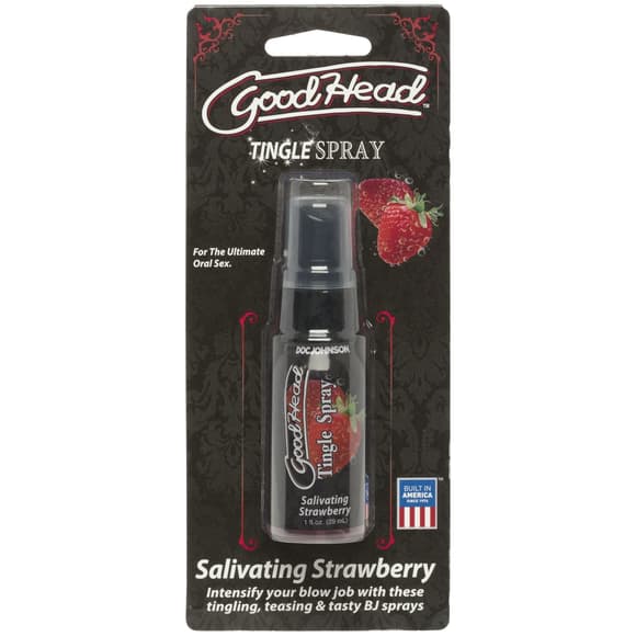 Спрей для минета Doc Johnson GoodHead Tingle Spray – Strawberry (29 мл) со стимулирующим эффектом