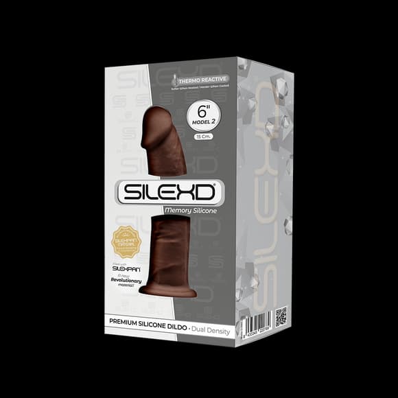 Фалоімітатор SilexD Robby Brown (MODEL 2 size 6in), двошаровий, силікон + Silexpan, діаметр 3,5см
