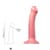 Насадка для страпону Strap-On-Me Mono Density Dildo Rose M, діам. 3,3 см, одношаровий силікон, гнучк