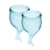 Набір менструальних чаш Satisfyer Feel Secure (light blue), 15мл і 20мл, мішечок для зберігання