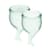 Набір менструальних чаш Satisfyer Feel Secure (light green), 15 мл та 20 мл, мішечок для зберігання