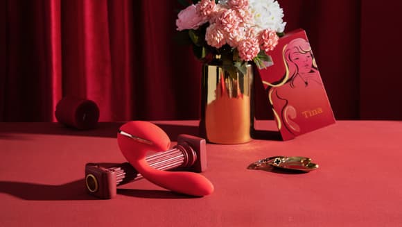 Вакуумний вібратор KISTOY Tina з підігрівом, вагінально-кліторальний, ді аметр 3,5см