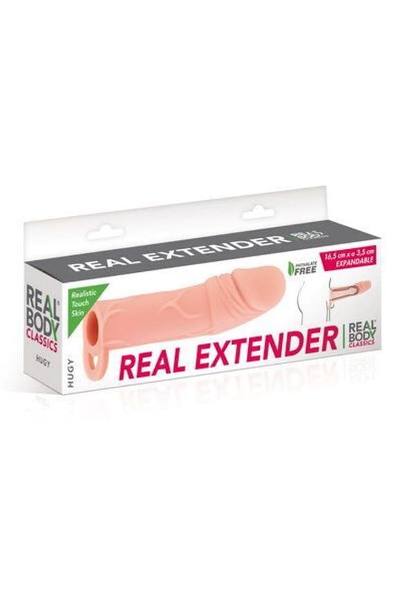 Насадка на член Real Body — Real Extender HUGY (порване паковання)