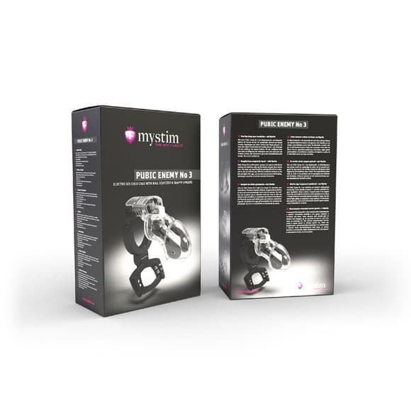 Клітка для члена з електростимуляцією Mystim Pubic Enemy No 3 - with Ball Squeezer