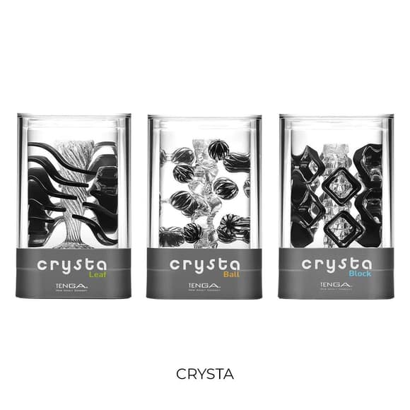 Мастурбатор Tenga Crysta Ball, унікальний рельєф, стимулювальні щільні кульки, прозорий матеріал