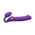 Безремінний страпон з вібрацією Strap-On-Me Vibrating Violet XL, діам. 4,7см, пульт ДК, регульований