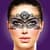 Ажурная маска на лицо RIANNE S - Masque III с лентами-завязками