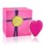 Вібратор-сердечко Rianne S: Heart Vibe Rose, 10 режимів, медичний силікон, подарункове паковання