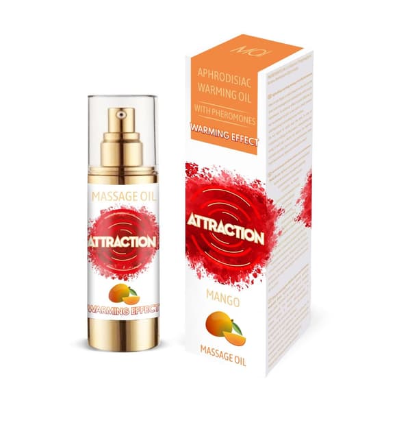 Розігрівальна масажна олія з феромонами MAI PHEROMON MASSAGE OIL — MANGO (30 мл)