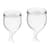 Набор менструальных чаш Satisfyer Feel Secure (transparent), 15мл и 20мл, мешочек для хранения