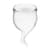 Набор менструальных чаш Satisfyer Feel Secure (transparent), 15мл и 20мл, мешочек для хранения