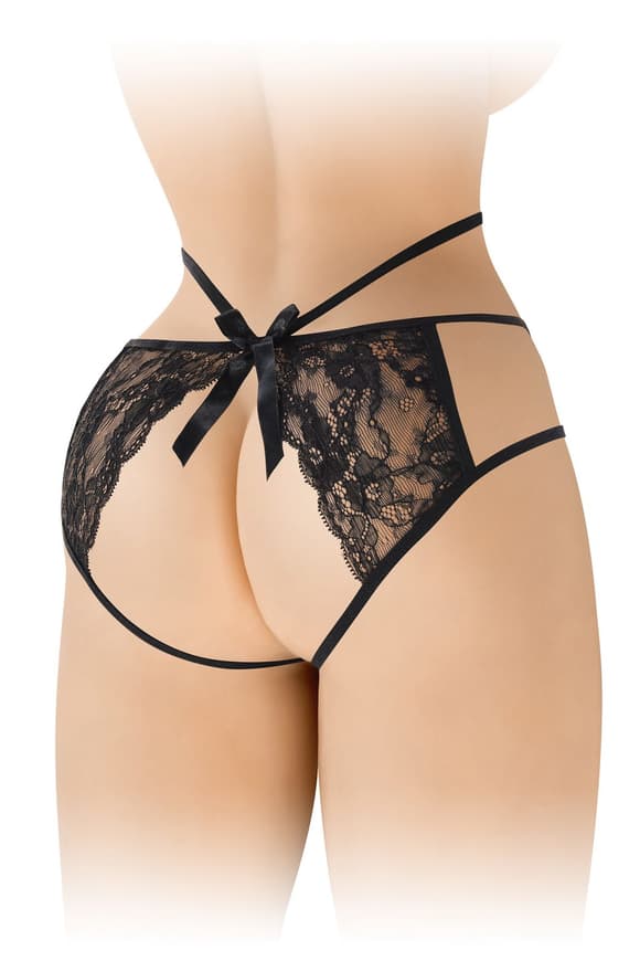 Трусики с открытой попкой Fashion Secret Nadia Black