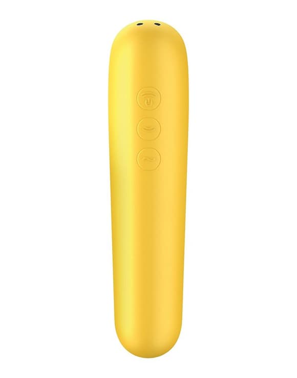 Смарт-вібратор та вакуумний стимулятор 2-в-1 Satisfyer Dual Love Yellow