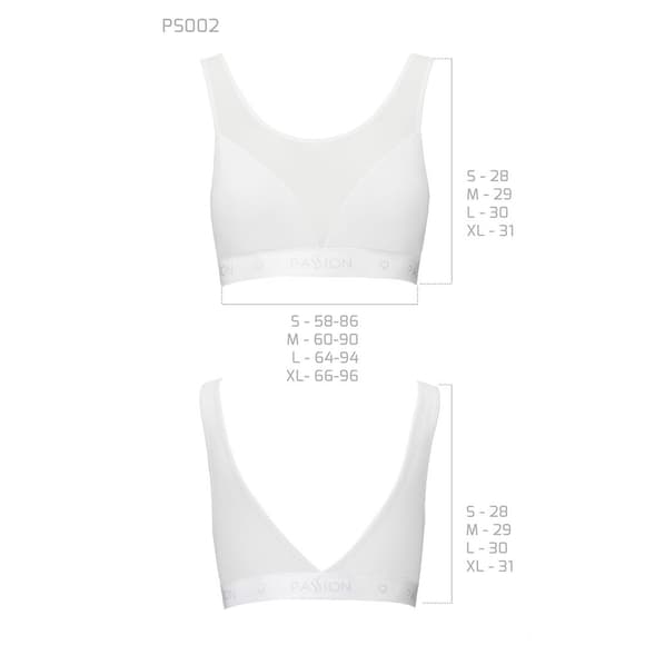 Топ с прозрачной вставкой Passion PS002 TOP L, white