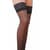 Графітові панчохи на ажурній силіконовій резинці Passion ST003 1/2 grafit