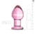 Розовая анальная пробка из стекла Gildo Pink Glass Buttplug No. 27