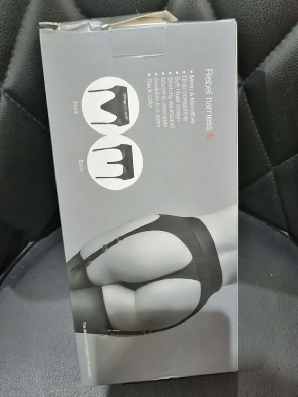 Трусы для страпона с подвязками для чулок Strap-On-Me REBEL HARNESS - L (мятая упаковка!!!)