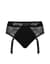 Кружевные трусы для страпона с подвяз ками для чулок Strap-On-Me DIVA HARNESS - L (мятая упаковка!!!)