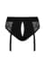 Мереживні трусики для страпона з підв’язками для панчіх Strap-On-Me DIVA HARNESS - L