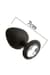 Анальна пробка з кристалом MAI Attraction Toys №47 Black, довжина 7см, діаметр 2,8 см