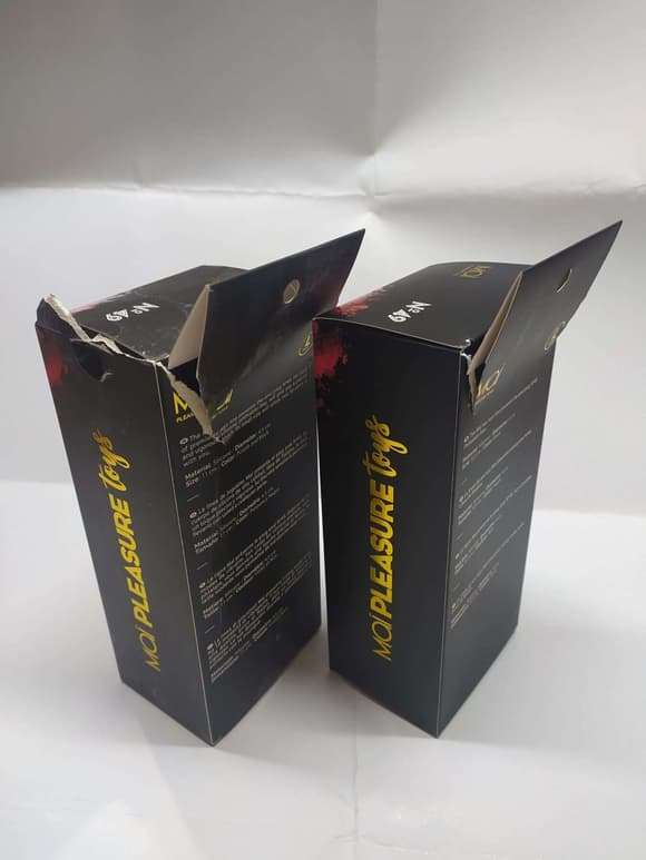 Анальная пробка с кристаллом MAI Attraction Toys №49 Black (мятая упаковка)