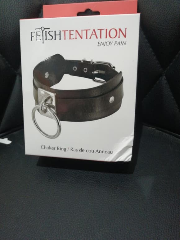 Нашийник з кільцем Fetish Tentation Choker Ring (м'яте паковання!!!)