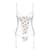 Корсет с подвязками, стринги Passion LOVELIA CORSET S/M, white