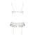 Сексуальний комплект з поясом для панчіх Passion LOVELIA SET L/XL, white