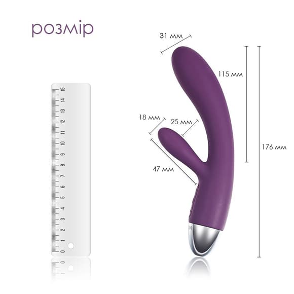 Вібратор-кролик з інтелектуальним режимом Svakom Alice Violet