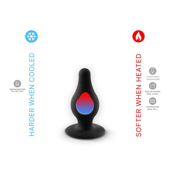 Анальная пробка SilexD (Model 2 size XS) двухслойная, силикон+Silexpan, диаметр 2,9 см