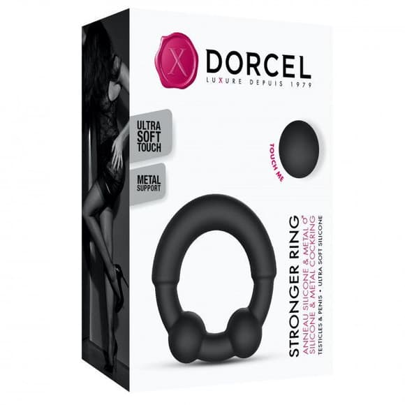 Ерекційне кільце з металевими вставками Dorcel STRONGER RING (м'ята упаковка)