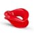 Силіконова капа-розширювач для рота у формі губ / капа-губи XOXO Blow Me A Kiss Mouth Gag - Red