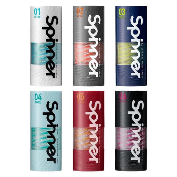 Мастурбатор Tenga Spinner 04 Pixel Cool Edition с упругой стимулирующей спиралью внутри