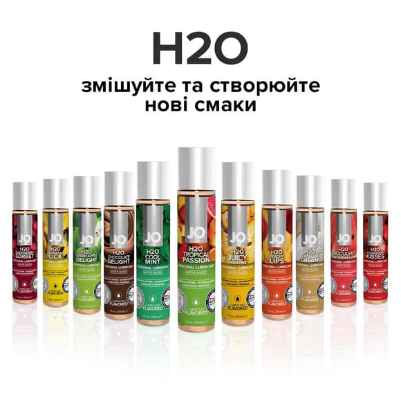 Смазка на водной основе JO H2O — Tropical Passion (60 мл) без сахара, растительный глицерин
