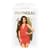 Мини-платье с открытой спиной и стрингами Penthouse - Earth-Shaker Red S/M