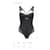 Боді з еко-шкіри та мережива Passion LOONA BODY L/XL, black