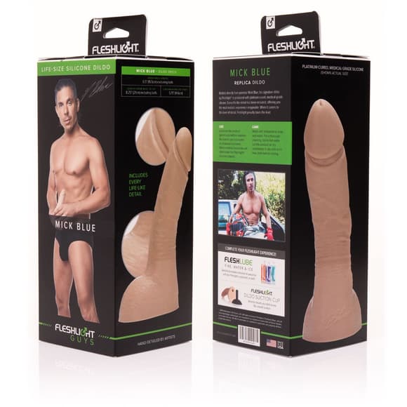 Фалоімітатор Fleshlight Guys: Mick Blue Dildo, за зліпком пеніса порноактора