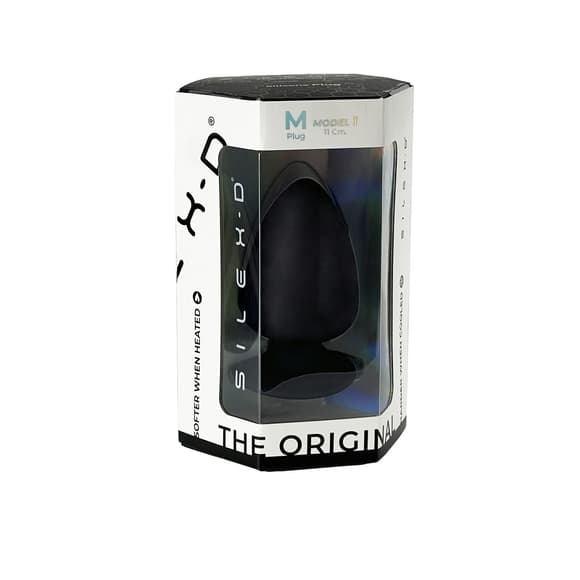 Анальна пробка SilexD (Model 1 size M) двошарова, силікон + Silexpan, діаметр 6,2 см